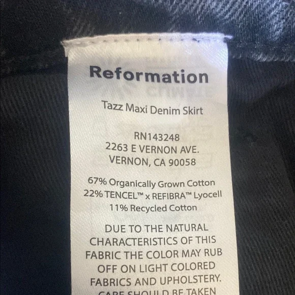 Reformation Black Maxi Trumpet Skirt for Work - Picture 9 of 11